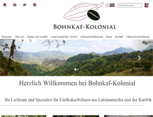 Tablet Screenshot of bohnkaf-kolonial.de